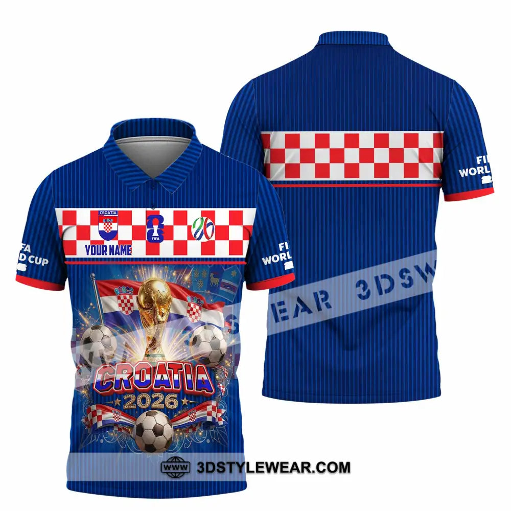 Unisex Shirt - Custom Croatia World Cup 2026 Shirt - Polo Shirt / S - T-shirt
