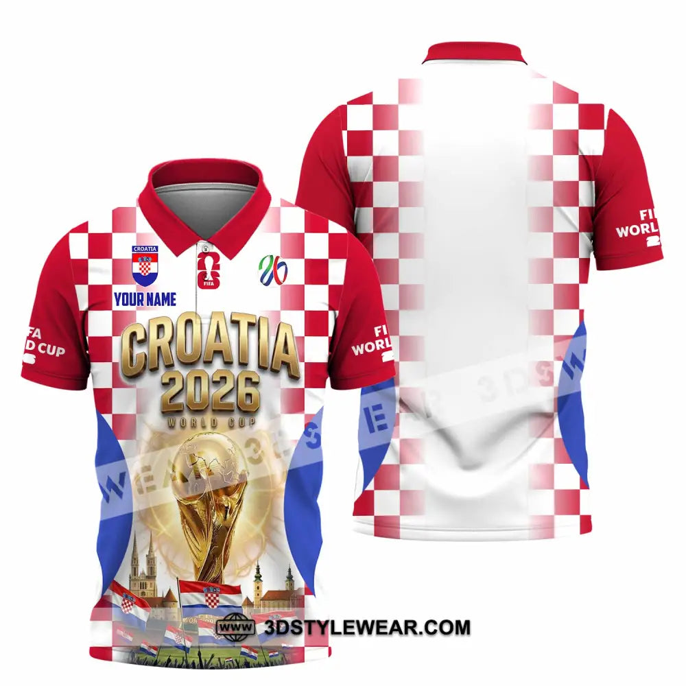 Unisex Shirt - Custom Croatia World Cup 2026 Shirt - Polo Shirt / S - T-shirt