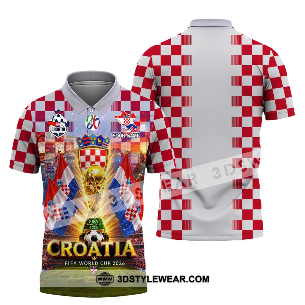 Unisex Shirt - Custom Croatia World Cup 2026 Shirt - Polo Shirt / S - T-shirt