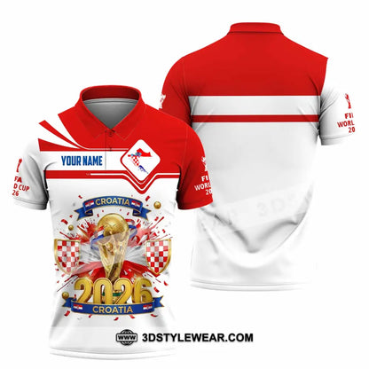 Unisex Shirt - Custom Croatia World Cup 2026 Shirt - Polo Shirt / S - T-shirt