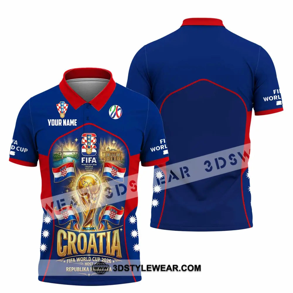 Unisex Shirt - Custom Croatia World Cup 2026 Shirt - Polo Shirt / S - T-shirt