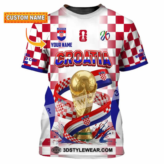 Unisex Shirt - Custom Croatia World Cup 2026 Shirt - T-shirt