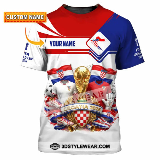 Unisex Shirt - Custom Croatia World Cup 2026 Shirt style option 1