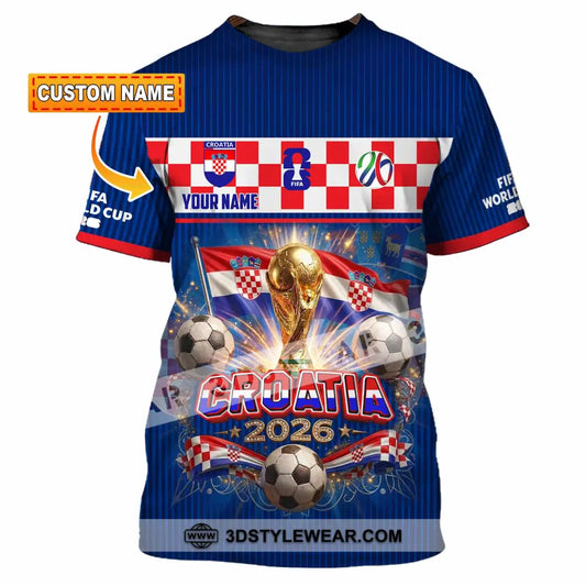 Unisex Shirt - Custom Croatia World Cup 2026 Shirt - T-shirt