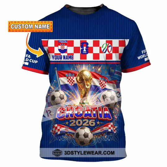 Unisex Shirt - Custom Croatia World Cup 2026 Shirt style option 1