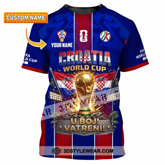 Unisex Shirt - Custom Croatia World Cup 2026 Shirt style option 1