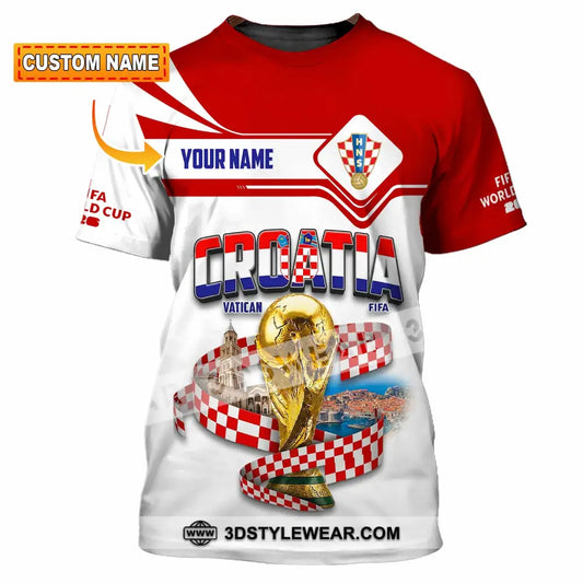 Unisex Shirt - Custom Croatia World Cup 2026 Shirt - T-shirt