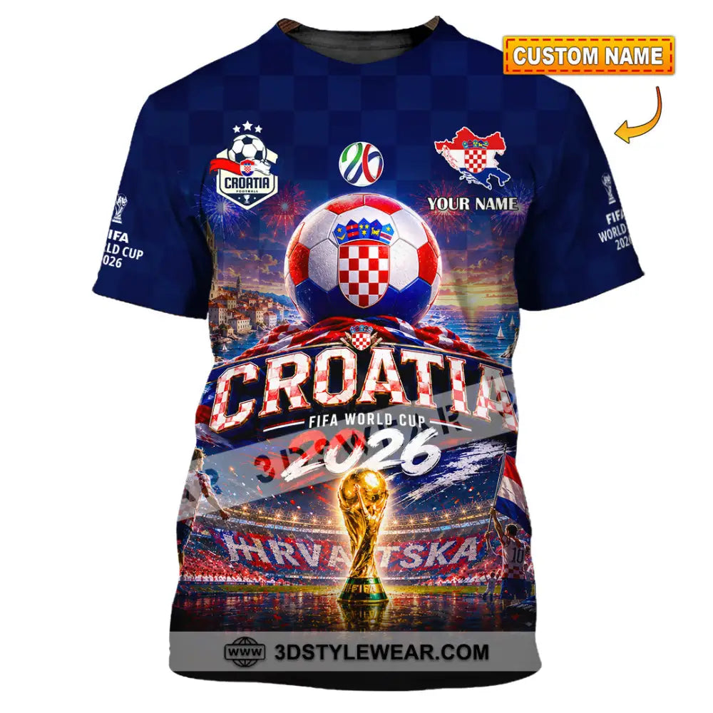 Unisex Shirt - Custom Croatia World Cup 2026 Shirt - T-shirt