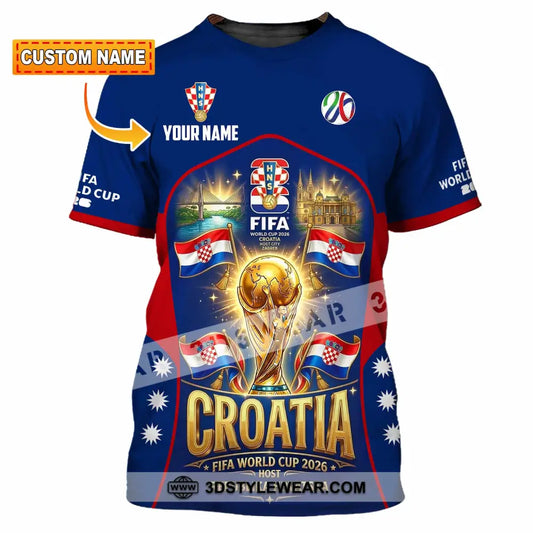 Unisex Shirt - Custom Croatia World Cup 2026 Shirt - T-shirt
