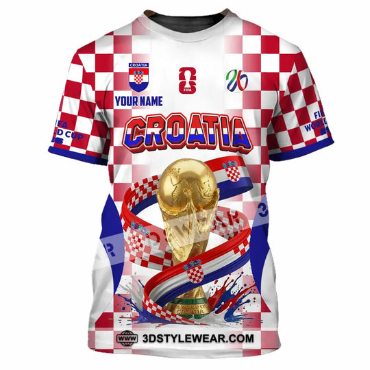 Unisex Shirt - Custom Croatia World Cup 2026 Shirt style option 2