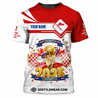 Unisex Shirt - Custom Croatia World Cup 2026 Shirt - T-Shirt / S - T-shirt