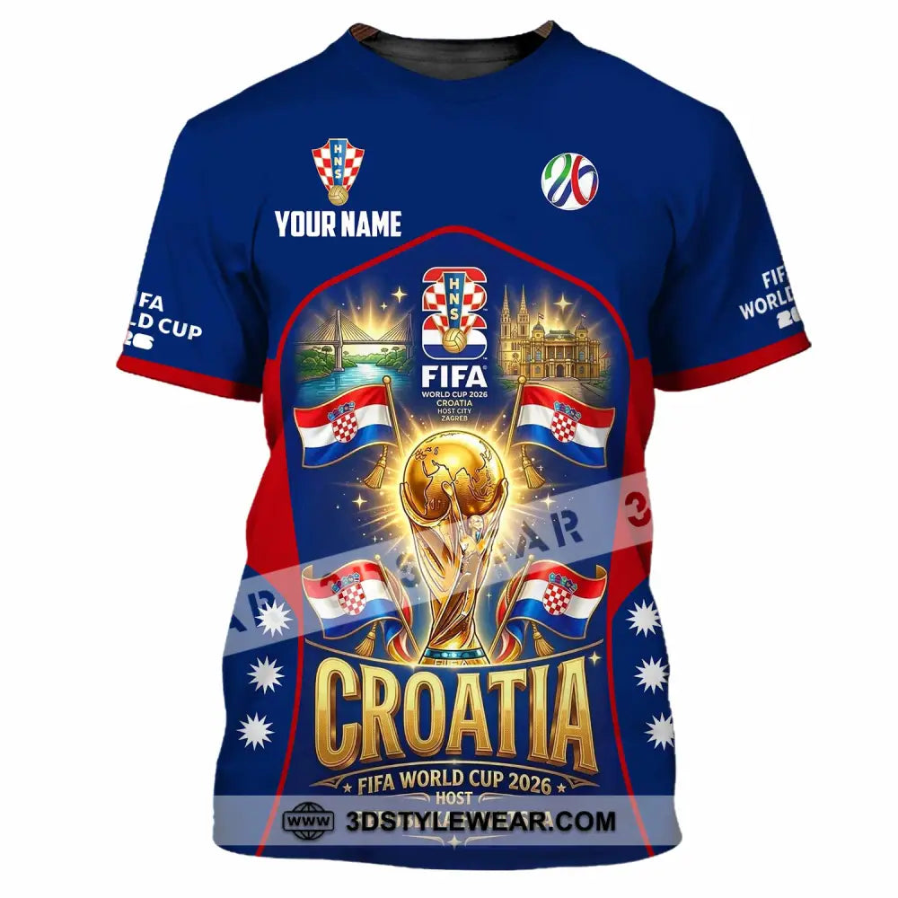 Unisex Shirt - Custom Croatia World Cup 2026 Shirt - T-Shirt / S - T-shirt