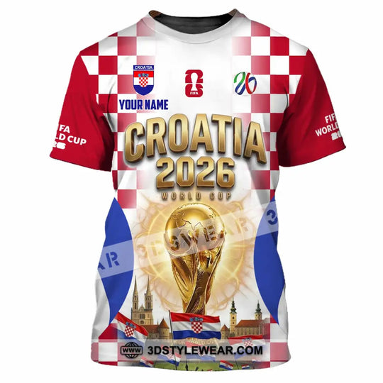 Unisex Shirt - Custom Croatia World Cup 2026 Shirt style option 2