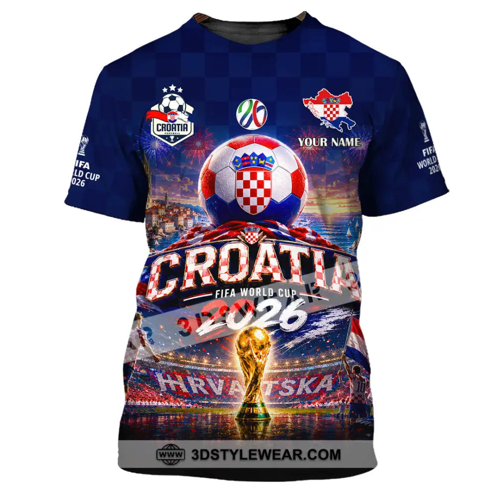 Unisex Shirt - Custom Croatia World Cup 2026 Shirt - T-Shirt / S - T-shirt