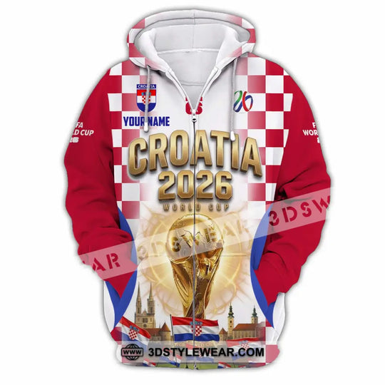 Unisex Shirt - Custom Croatia World Cup 2026 Shirt style option 4