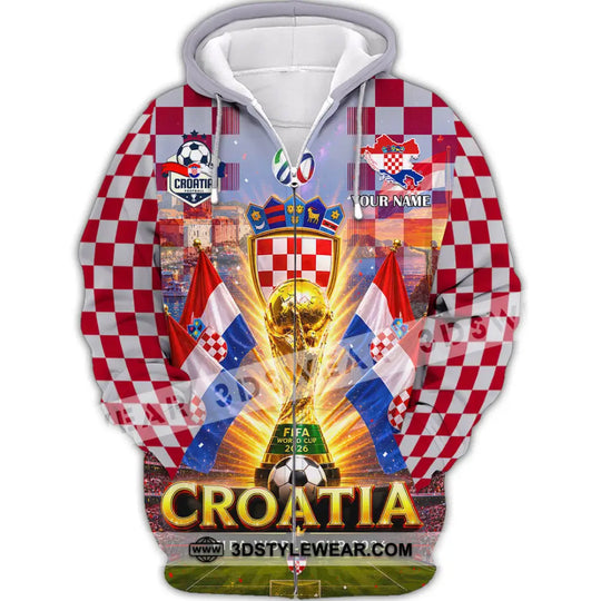 Unisex Shirt - Custom Croatia World Cup 2026 Shirt style option 3