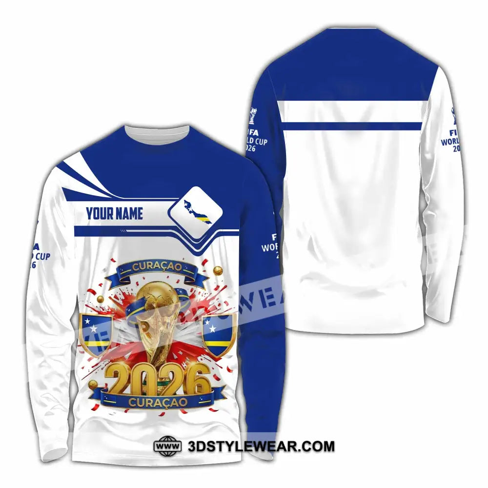 Unisex Shirt - Custom Curacao World Cup 2026 Shirt - Long Sleeve Shirt / S - T-shirt
