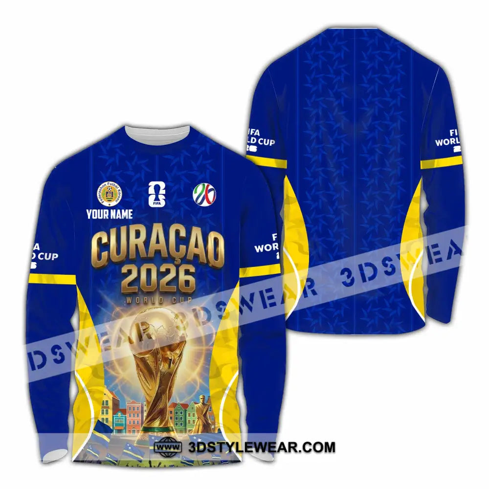 Unisex Shirt - Custom Curacao World Cup 2026 Shirt - Long Sleeve Shirt / S - T-shirt
