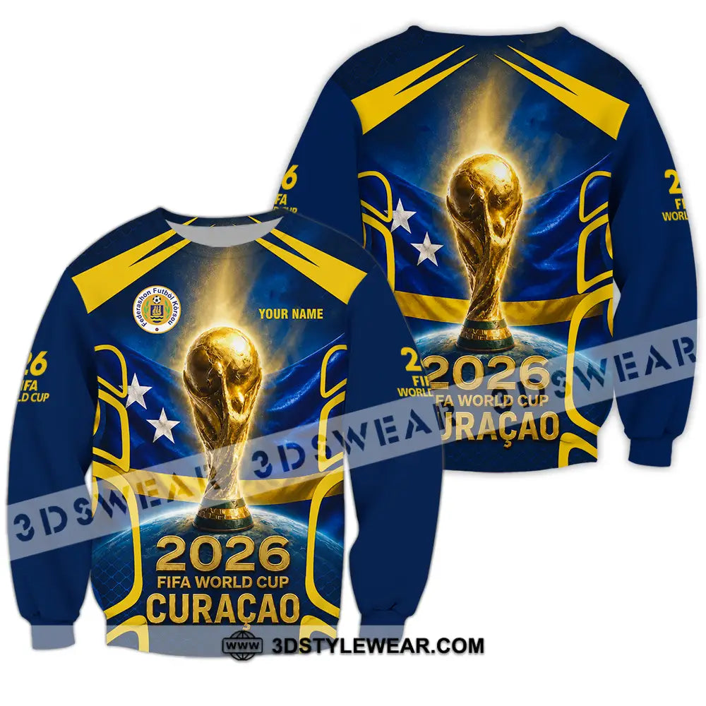 Unisex Shirt - Custom Curacao World Cup 2026 Shirt - Long Sleeve / S - T-shirt