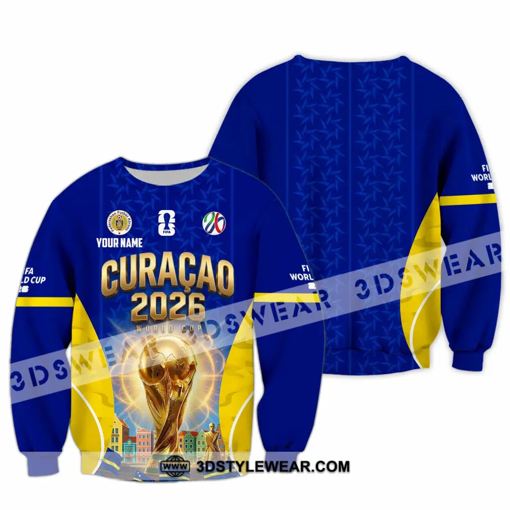 Unisex Shirt - Custom Curacao World Cup 2026 Shirt - Long Sleeve / S - T-shirt