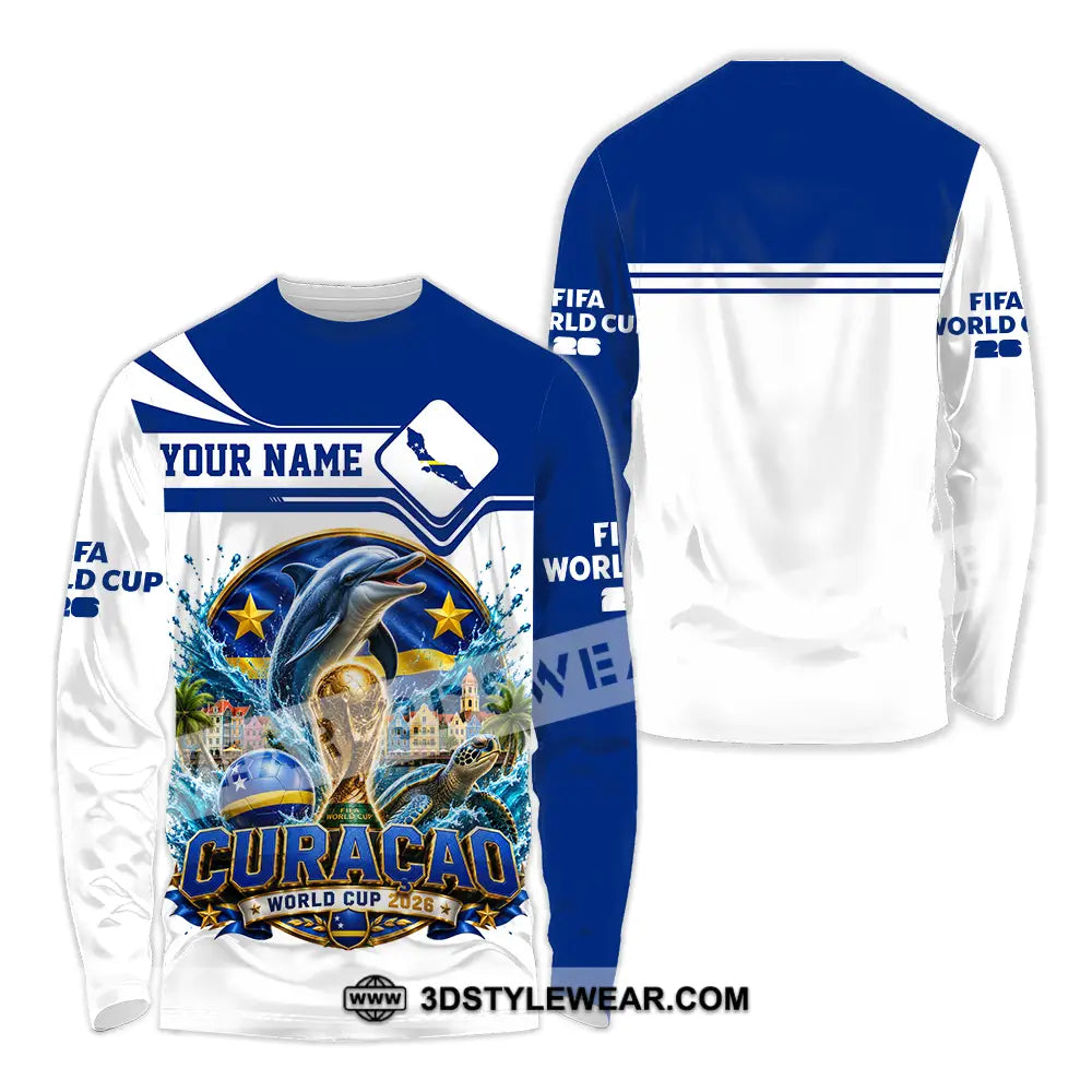 Unisex Shirt - Custom Curacao World Cup 2026 Shirt - Long Sleeve Shirt / S - T-shirt