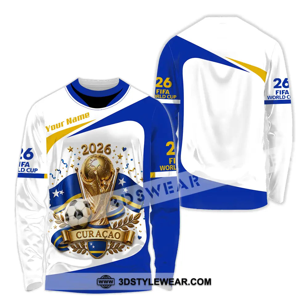 Unisex Shirt - Custom Curacao World Cup 2026 Shirt - Long Sleeve Shirt / S - T-shirt