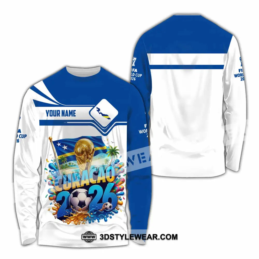 Unisex Shirt - Custom Curacao World Cup 2026 Shirt - Long Sleeve Shirt / S - T-shirt