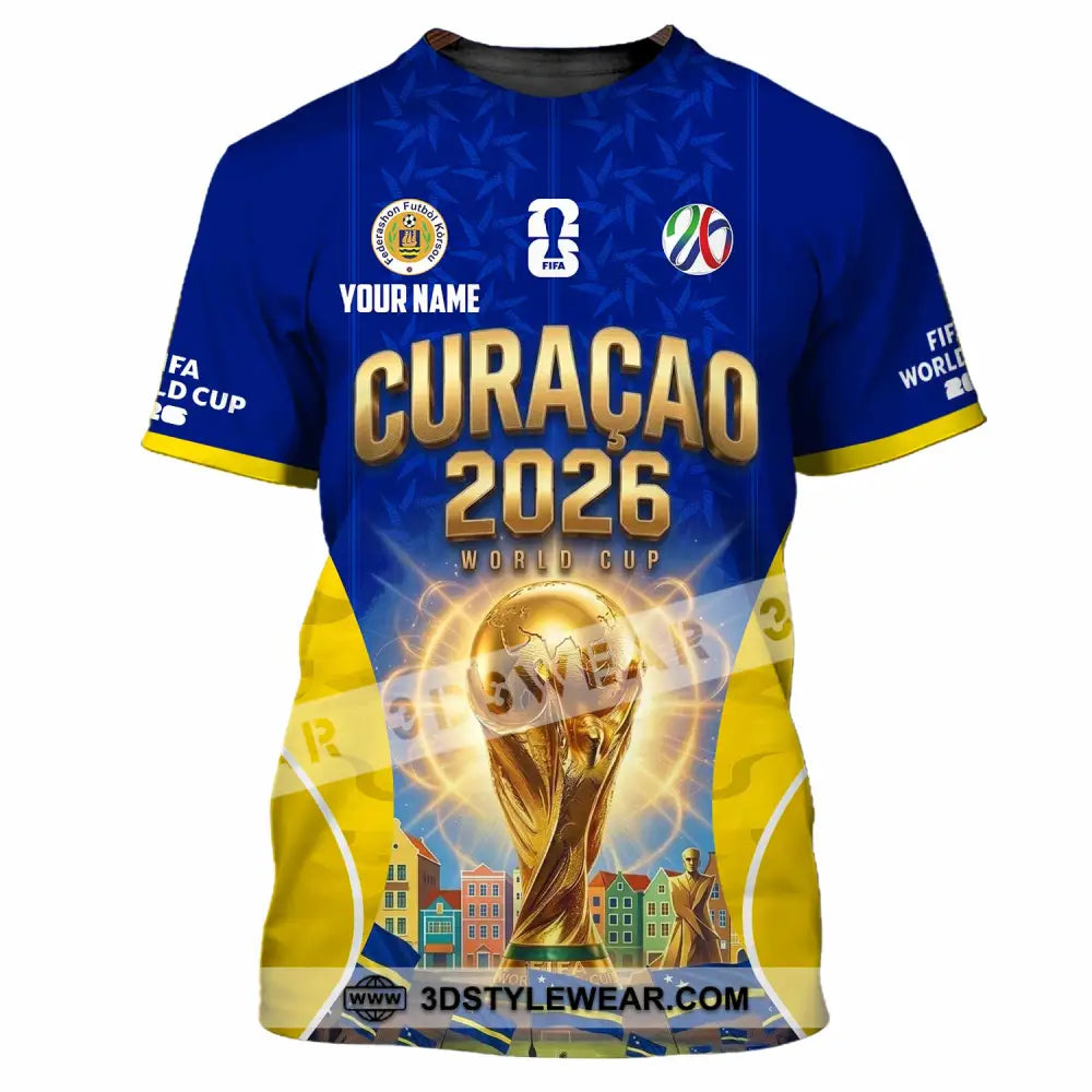 Unisex Shirt - Custom Curacao World Cup 2026 Shirt - T-Shirt / S - T-shirt
