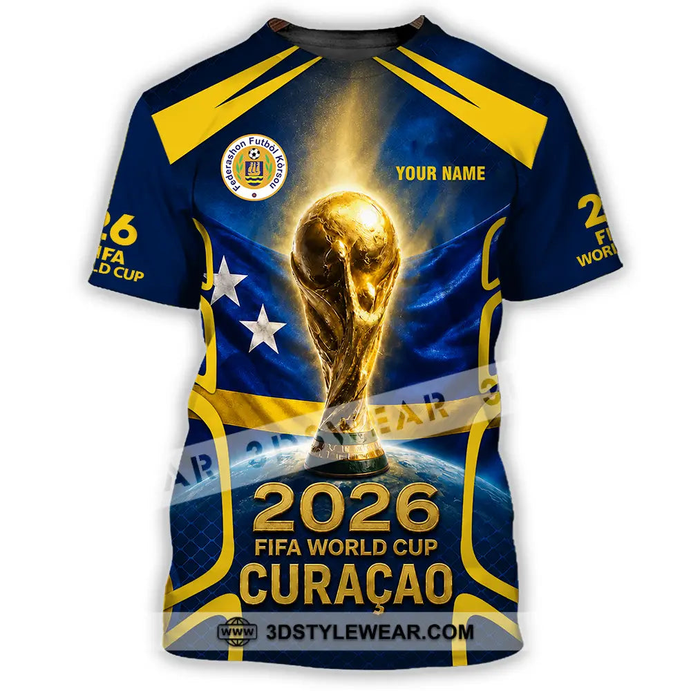 Unisex Shirt - Custom Curacao World Cup 2026 Shirt - T-Shirt / S - T-shirt