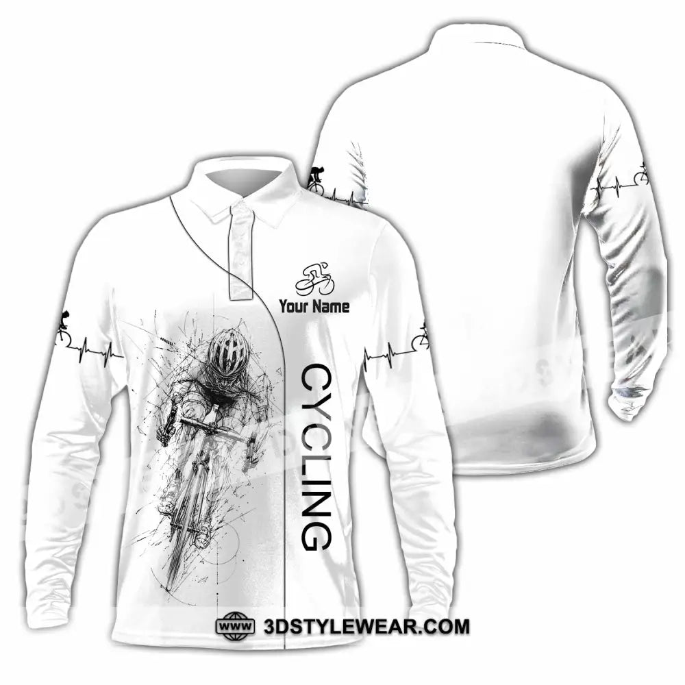 Unisex Shirt - Custom Cycling Shirt - Long Sleeve Polo / S - T-shirt