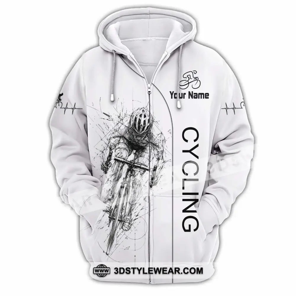 Unisex Shirt - Custom Cycling Shirt - Zipper Hoodie / S - T-shirt