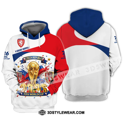 Unisex Shirt - Custom Czech Republic World Cup 2026 3D Shirt - Hoodie / S - T-shirt