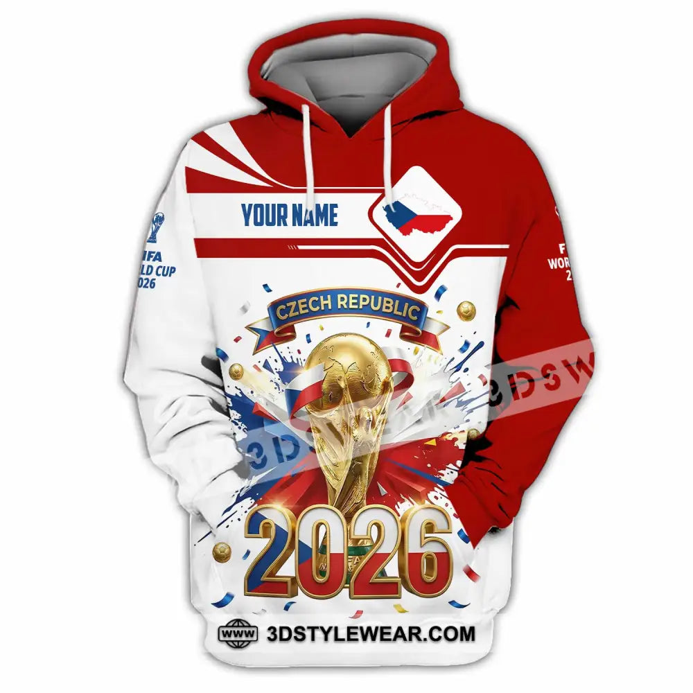 Unisex Shirt - Custom Czech Republic World Cup 2026 3D Shirt - Hoodie / S - T-shirt