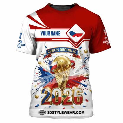 Unisex Shirt - Custom Czech Republic World Cup 2026 3D Shirt - T-Shirt / S - T-shirt