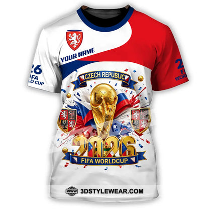 Unisex Shirt - Custom Czech Republic World Cup 2026 3D Shirt - T-Shirt / S - T-shirt