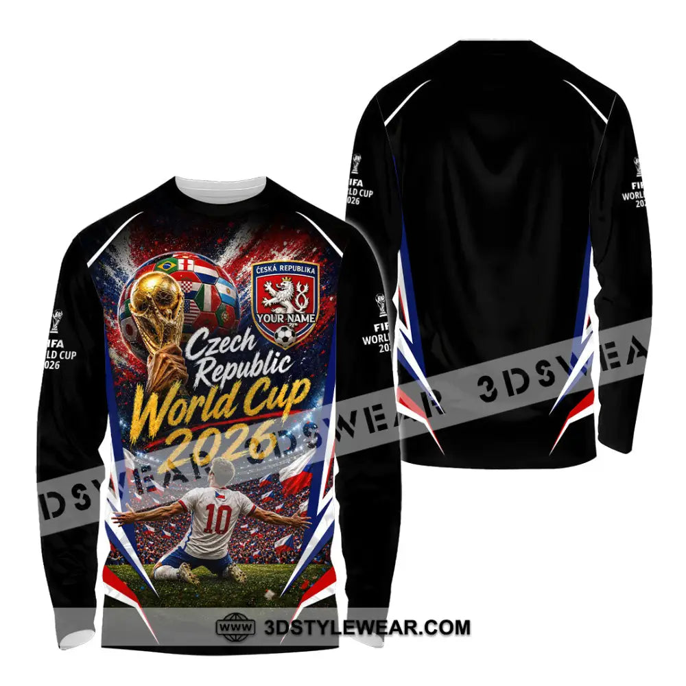 Unisex Shirt - Custom Czech Republic World Cup 2026 Shirt - Long Sleeve Shirt / S - T-shirt