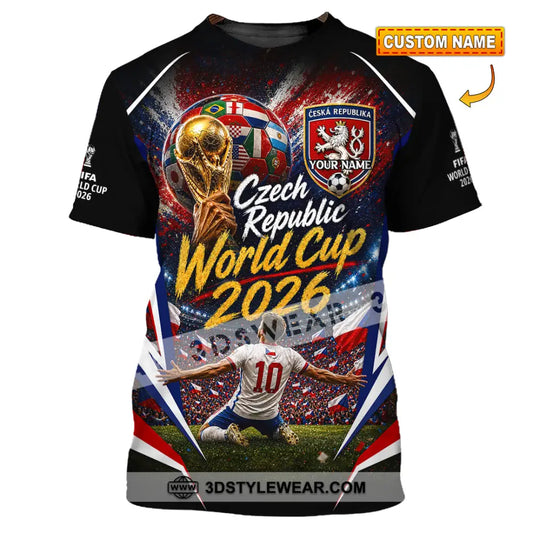 Unisex Shirt - Custom Czech Republic World Cup 2026 Shirt - T-shirt