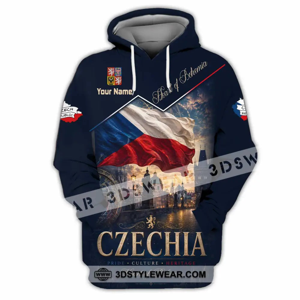 Unisex Shirt - Custom Czechia Shirt - Hoodie / S - T-shirt