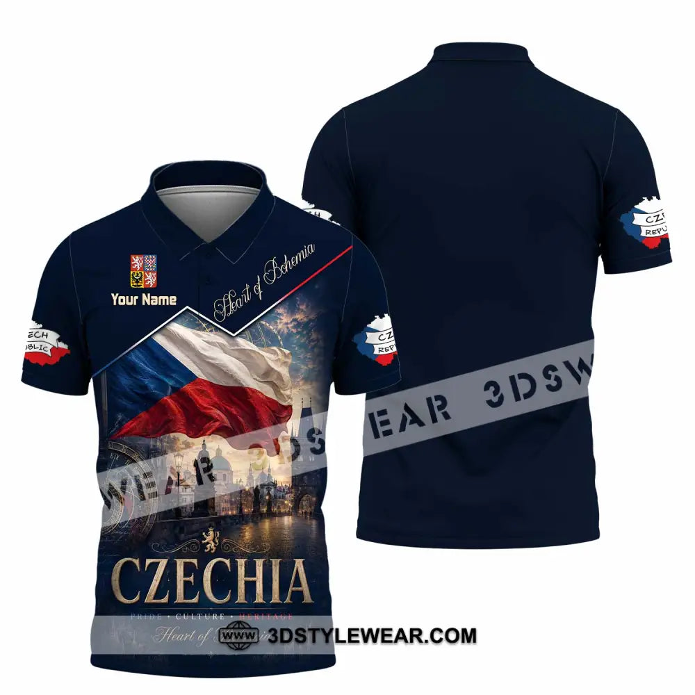 Unisex Shirt - Custom Czechia Shirt - Polo Shirt / S - T-shirt