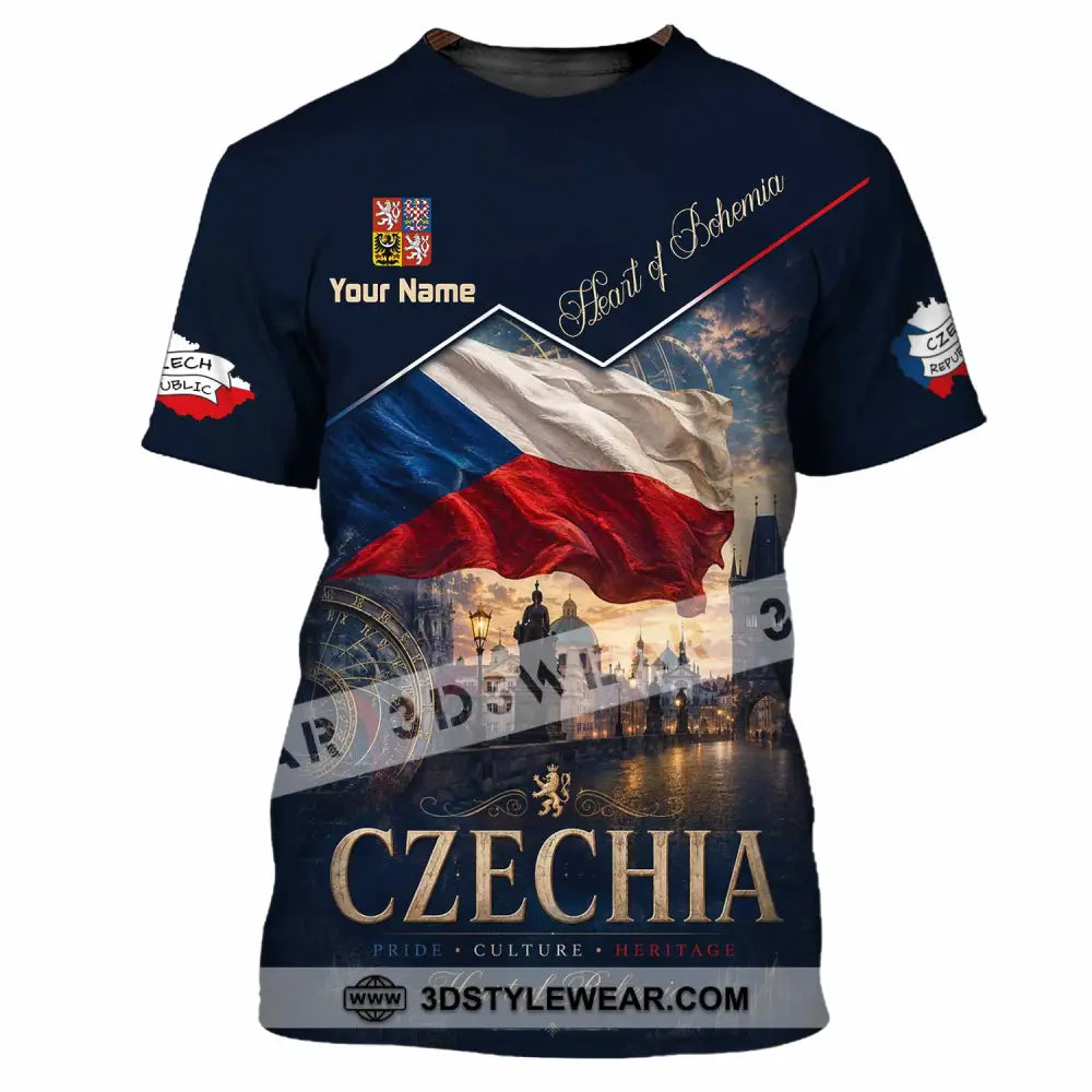 Unisex Shirt - Custom Czechia Shirt - T-Shirt / S - T-shirt