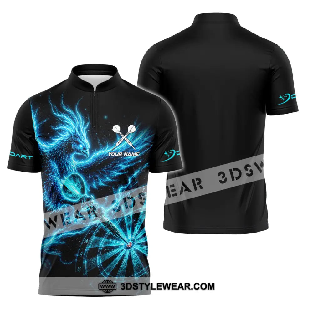 Unisex Shirt - Custom Darts Shirt - Zipper Polo Shirt / S - T-shirt