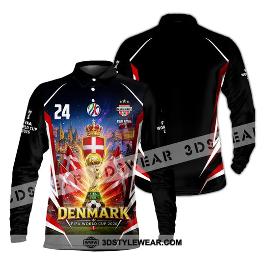 Unisex Shirt - Custom Denmark World Cup 2026 Shirt style option 4