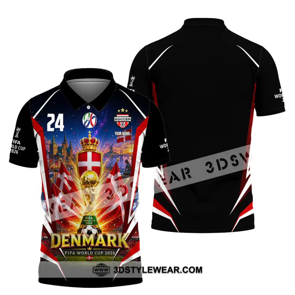 Unisex Shirt - Custom Denmark World Cup 2026 Shirt - Polo Shirt / S - T-shirt