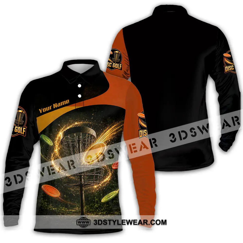 Unisex Shirt - Custom Disc Golf Shirt - Long Sleeve Polo / S - T-shirt