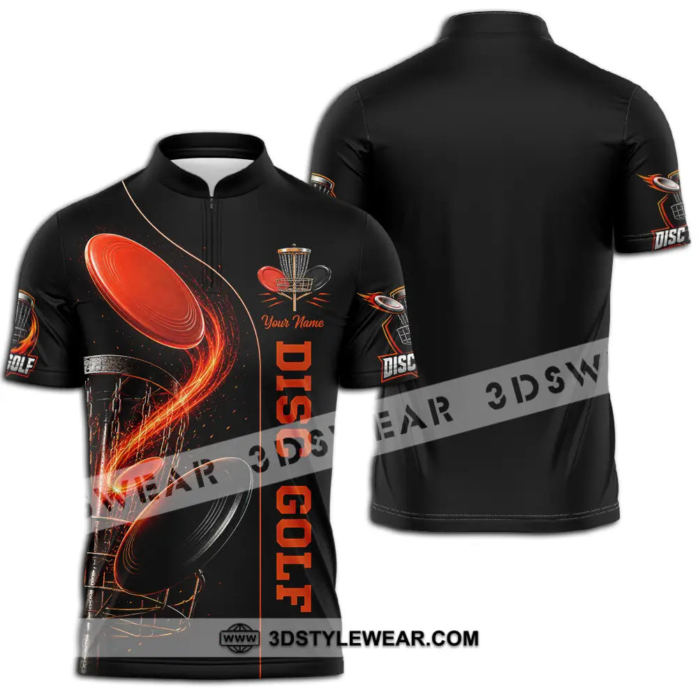 Unisex Shirt - Custom Disc Golf Shirt - Zipper Polo Shirt / S - T-shirt