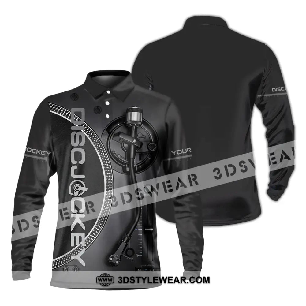 Unisex Shirt - Custom Disc Jockey Shirt - Long Sleeve Polo / S - T-shirt