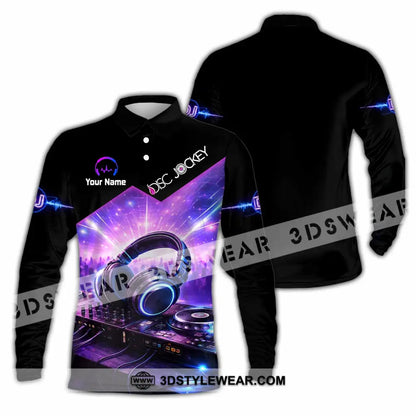 Unisex Shirt - Custom Disc Jockey Shirt - Long Sleeve Polo / S - T-shirt