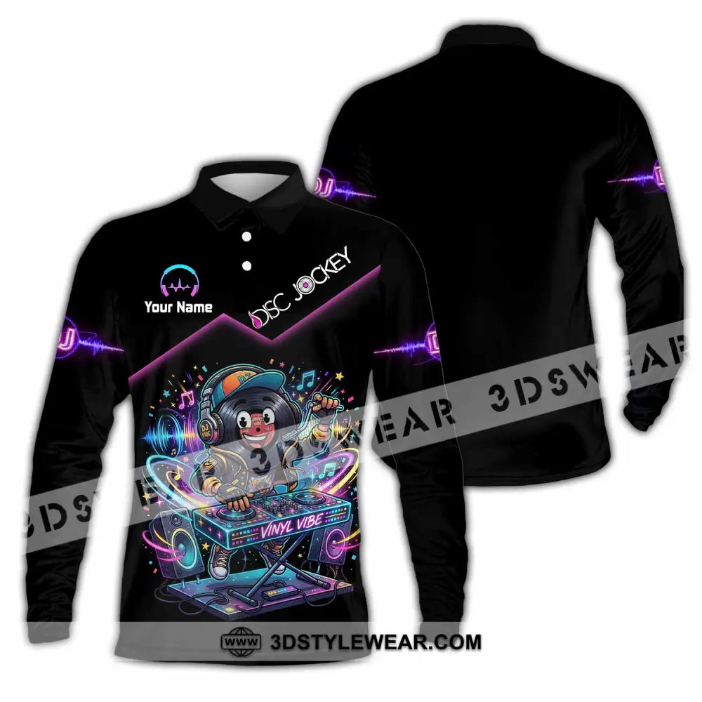 Unisex Shirt - Custom Disc Jockey Shirt - Long Sleeve Polo / S - T-shirt