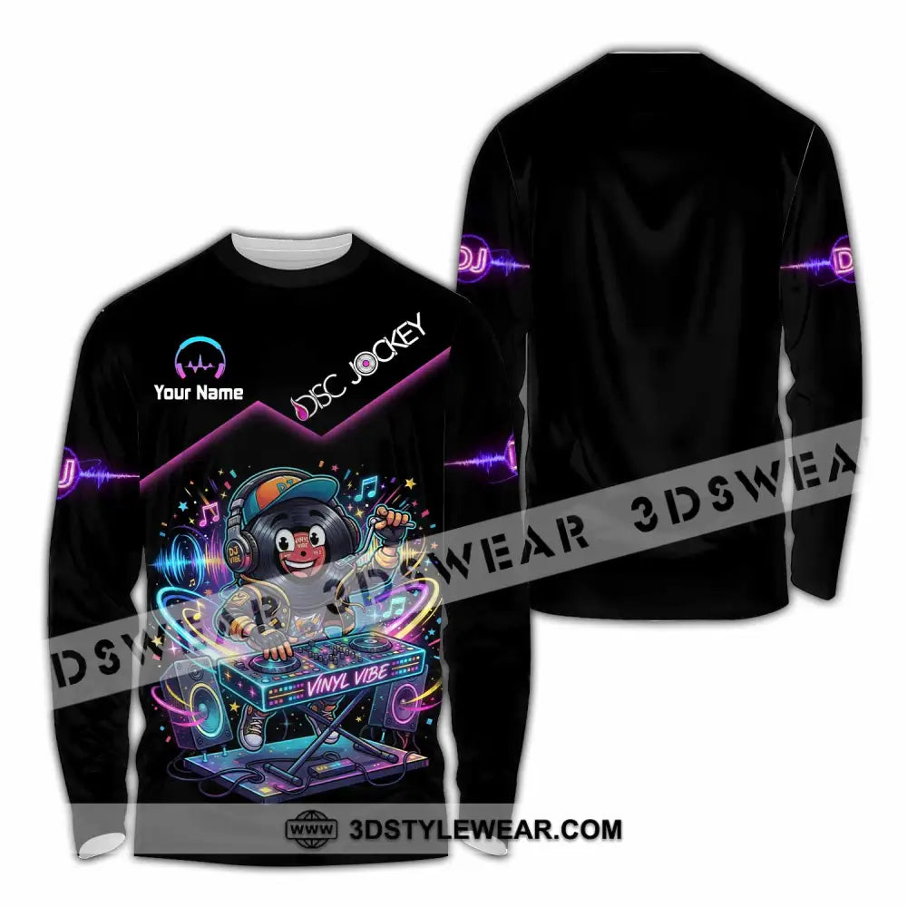 Unisex Shirt - Custom Disc Jockey Shirt - Long Sleeve Shirt / S - T-shirt