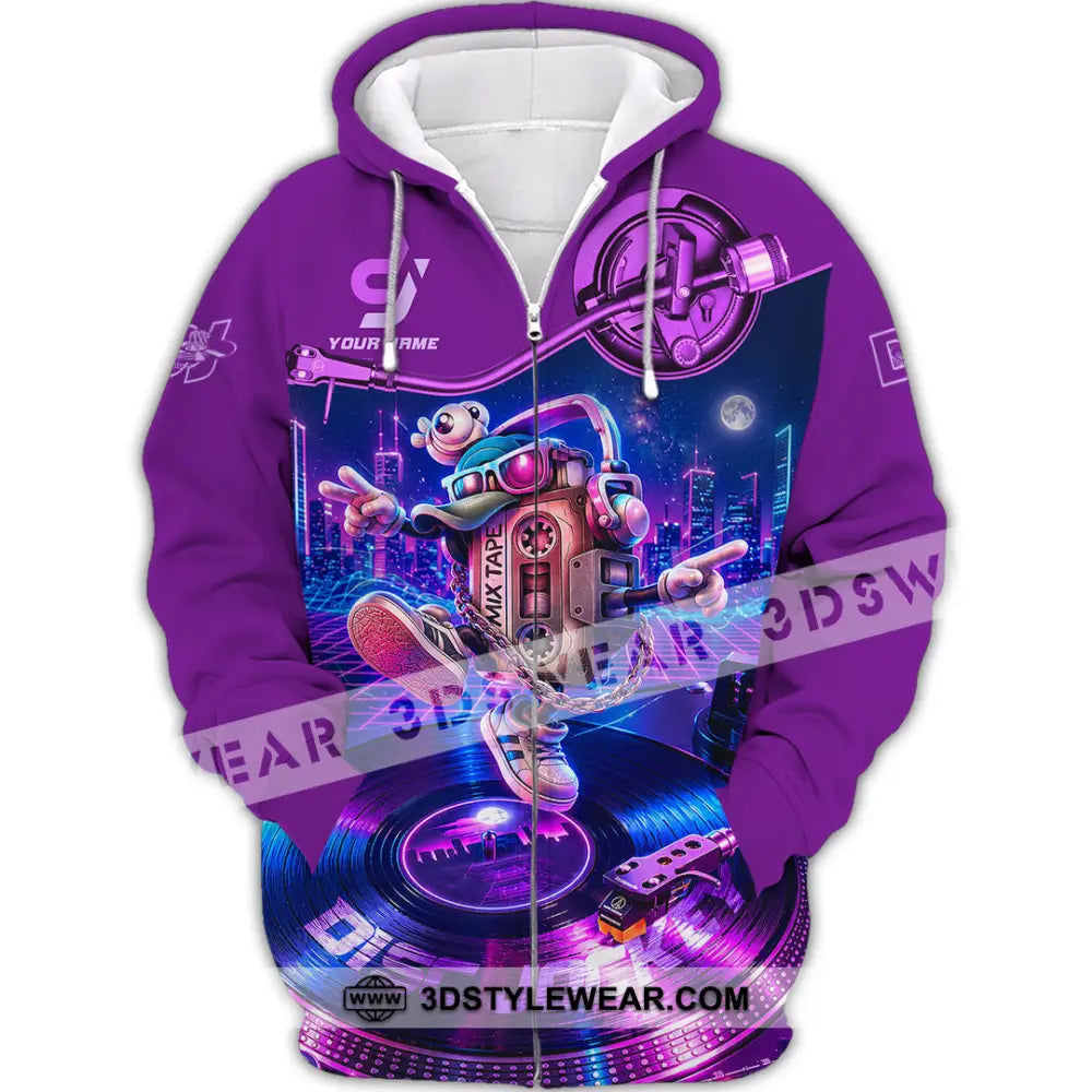 Unisex Shirt - Custom Disc Jockey Shirt - Zipper Hoodie / S - T-shirt